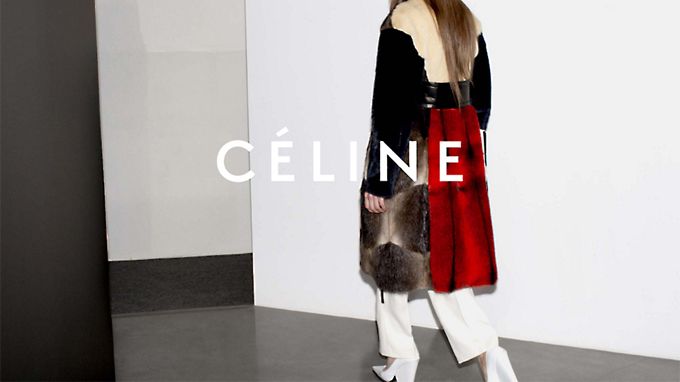Editorial campaign image for Céline AW12