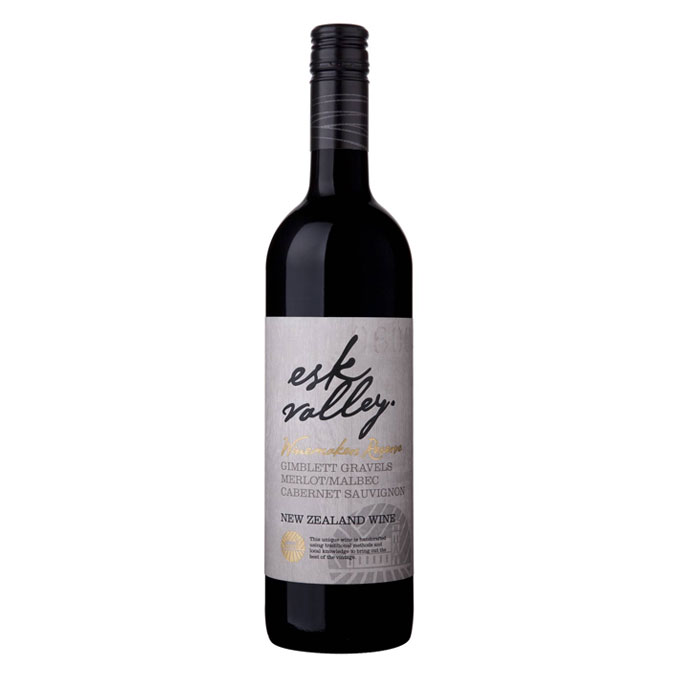 bottle of Esk Valley Winemakers Reserve Merlot/Malbec/Cabernet Sauvignon 2007 best red wine