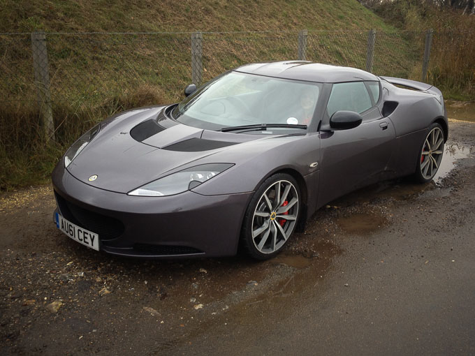 Lotus Evora S front and side view