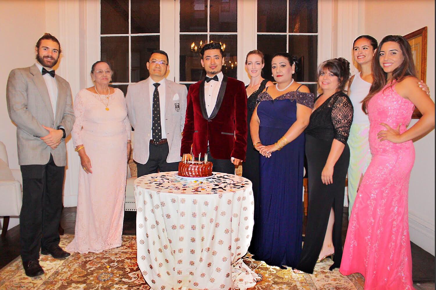 Global Luxury Ambassador Pritan Ambroase and his family at the Annual House of Ambroase Family Event 