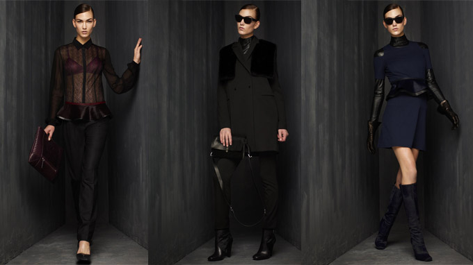 Three looks from the Kenneth Cole Collection AW12 line.