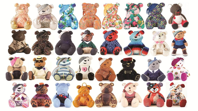 Full collection of designer Pudsey bears