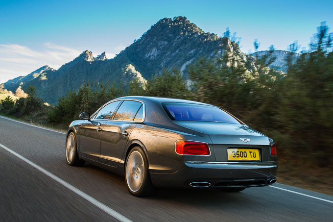 new Bentley Flying Spur rear view