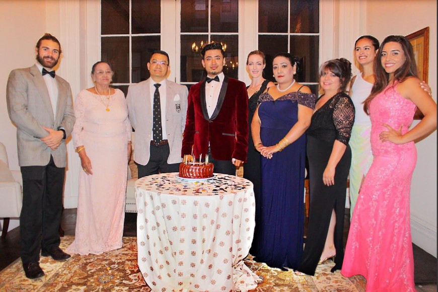 Global Luxury Ambassador Pritan Ambroase and his family at the Annual House of Ambroase Family Event
